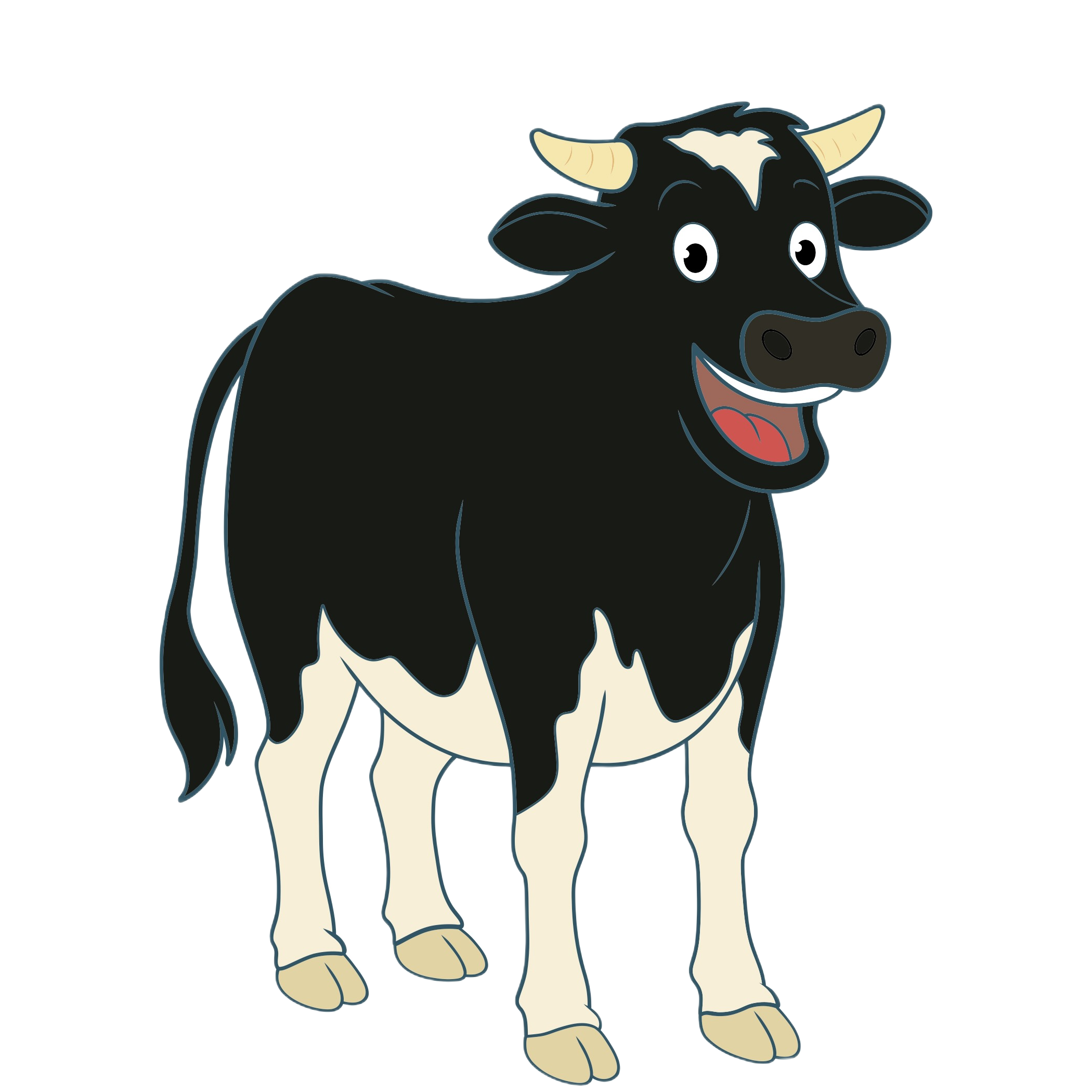 Cartoon Moody the cow
